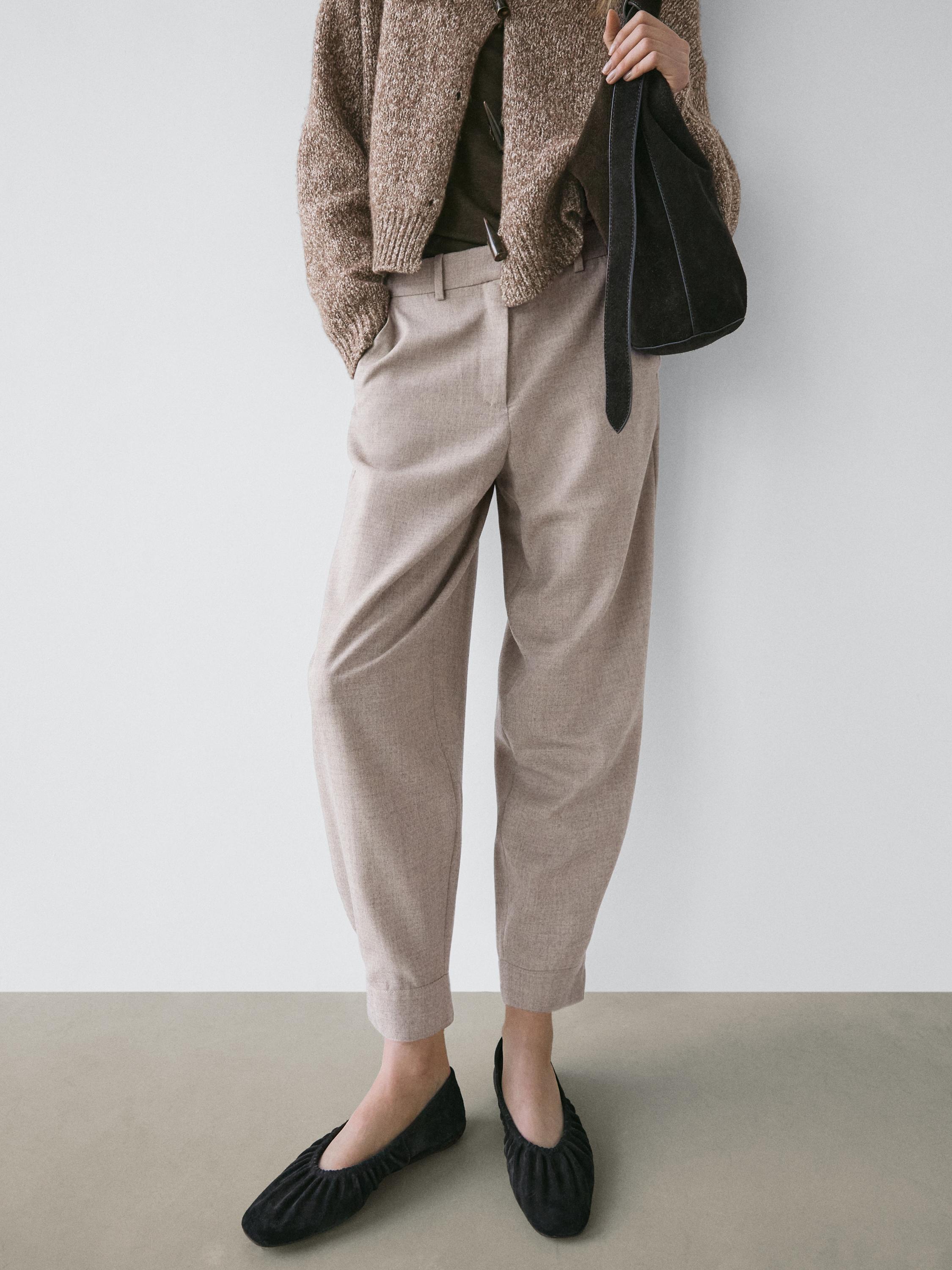 Sarouel trousers with buckle detail